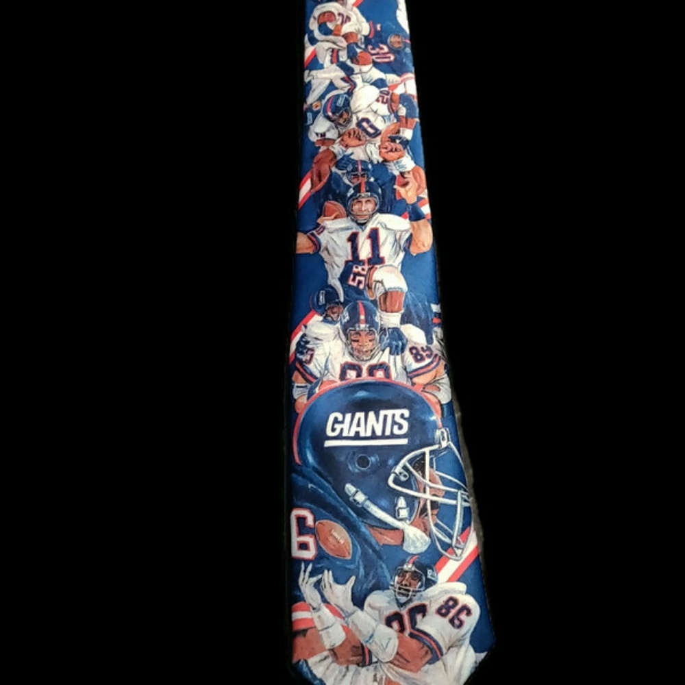 Ralph Marlin Original Giants Unisex Necktie Blue - Picture 3 of 5